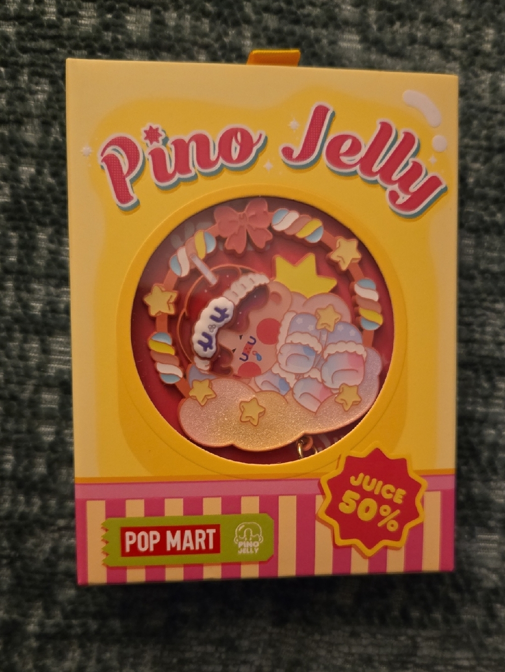 Pino Jelly Pop Mart Keychain - Yellow, Pink
